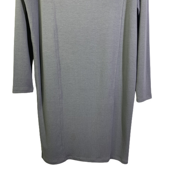 CABI Grey Cowl Neck Sweater Dress - Picture 4 of 8